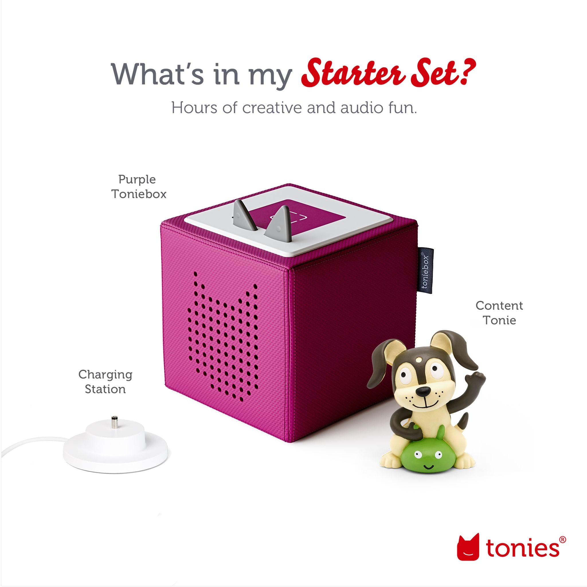 Tonies Toniebox Playtime Puppy Starter Set - Purple