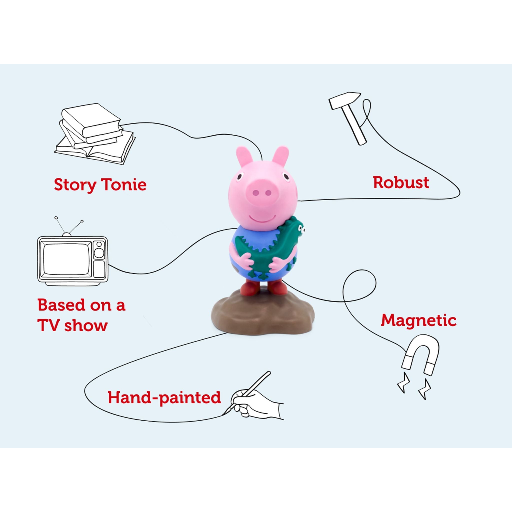 Tonies Audio Character - Peppa Pig George - Toyworld Australia