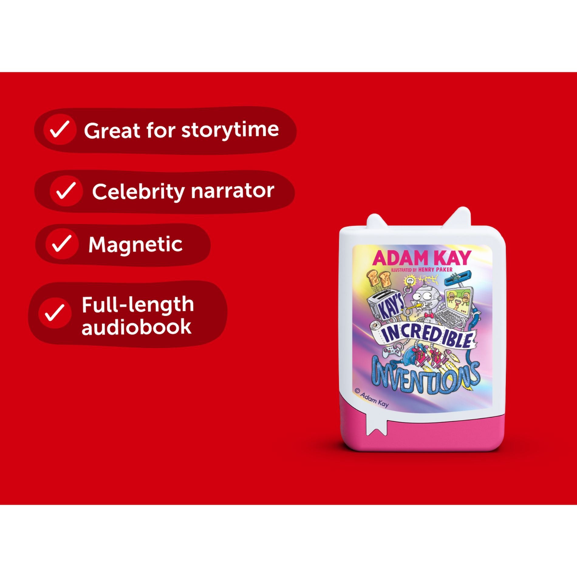 Tonies Book - Adam Kay Incredible Inventions - Toyworld Australia