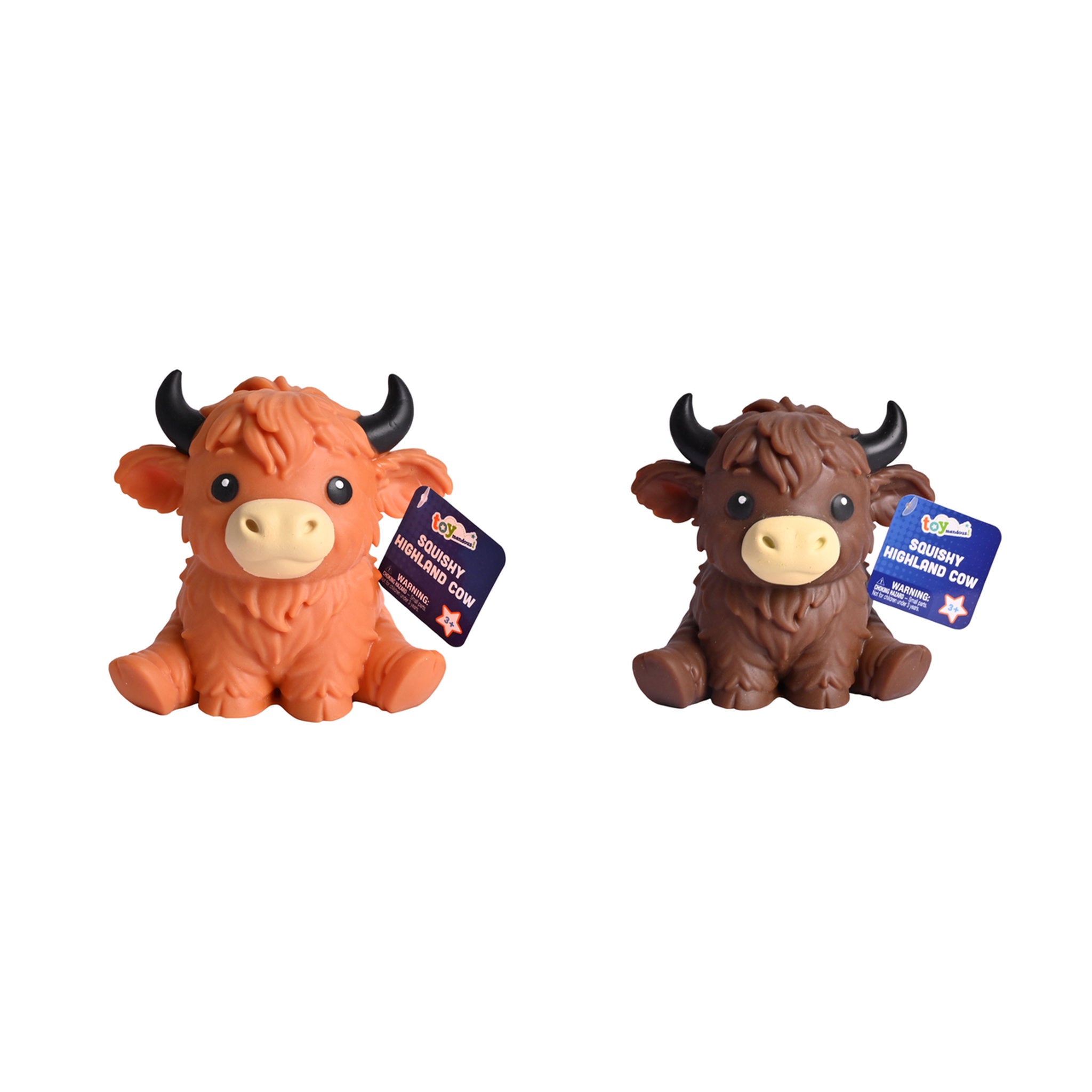 Tomy Squishy Highland Cow Assorted Styles