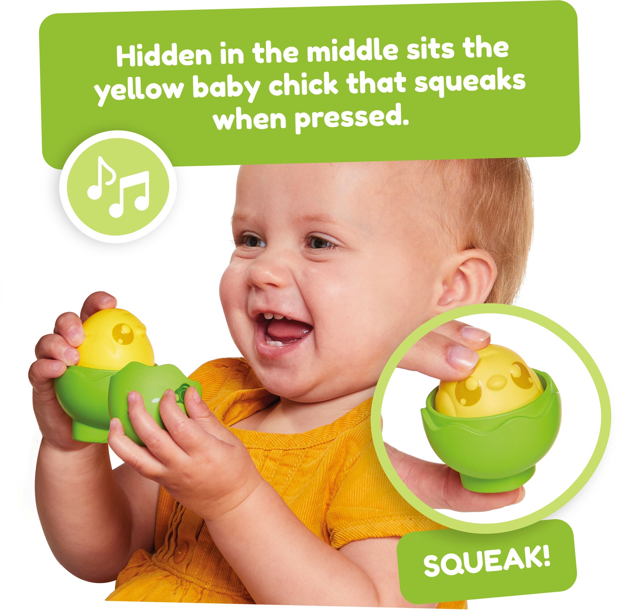 TOMY Toomies Hide & Squeak Nesting Eggs