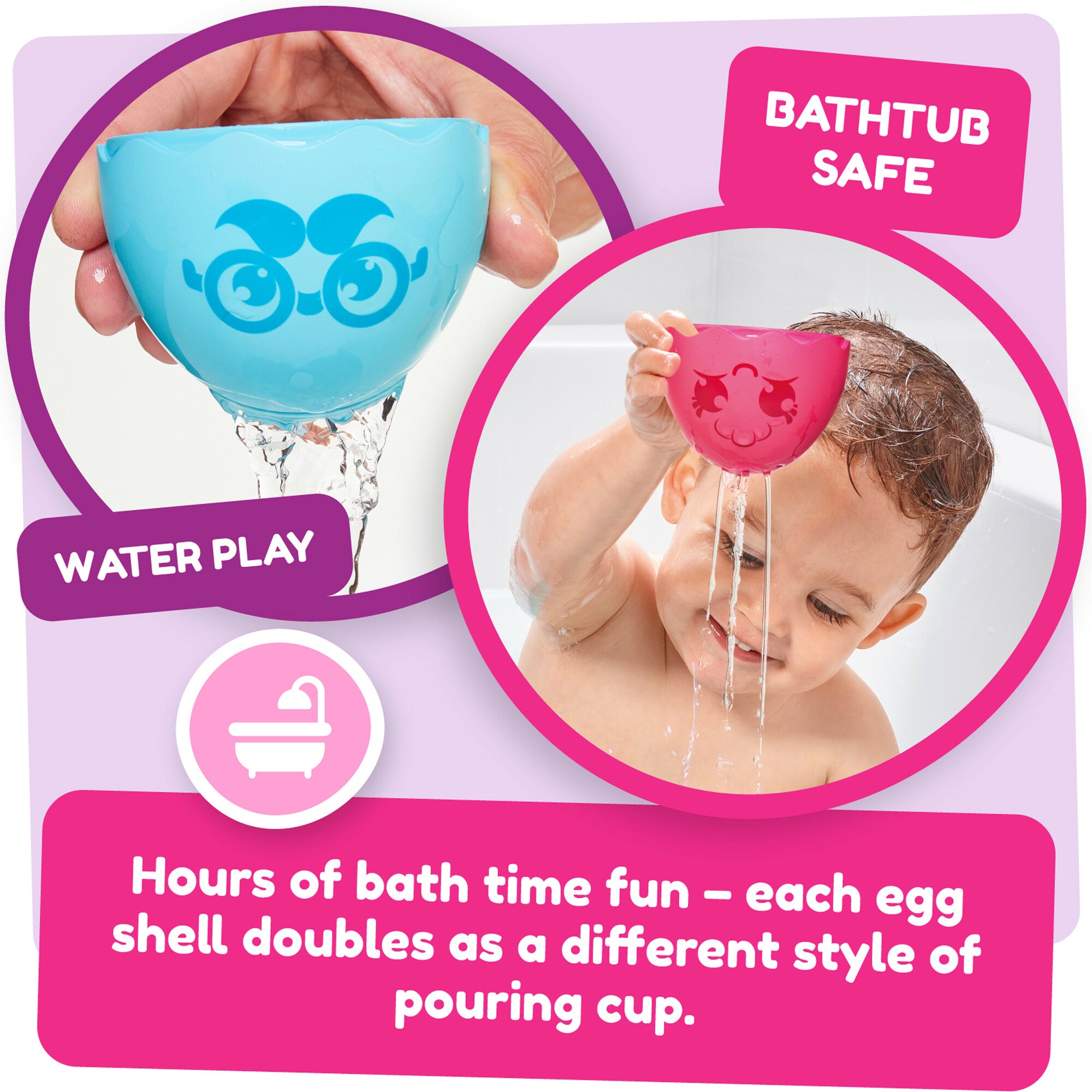 TOMY Toomies Hide & Squeak Nesting Eggs