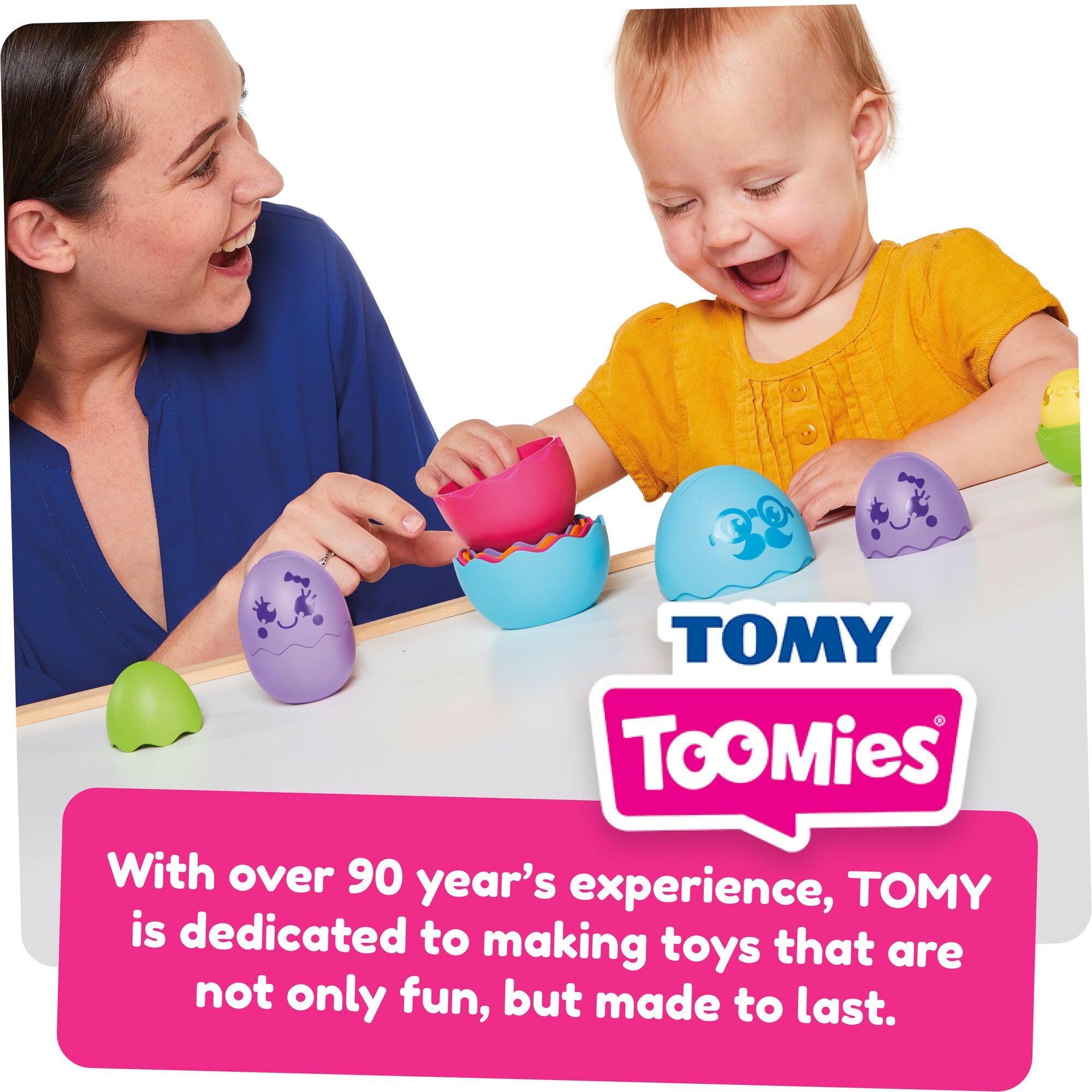 TOMY Toomies Hide & Squeak Nesting Eggs