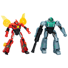 TRANSFORMERS EARTHSPARK CYBER-COMBINER TERRAN TWITCH AND ROBBY MALTO