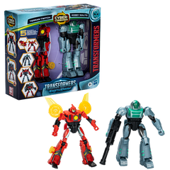 TRANSFORMERS EARTHSPARK CYBER-COMBINER TERRAN TWITCH AND ROBBY MALTO