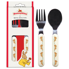 BUNNYKINS SPOON & FORK - PLAYING DESIGN RED