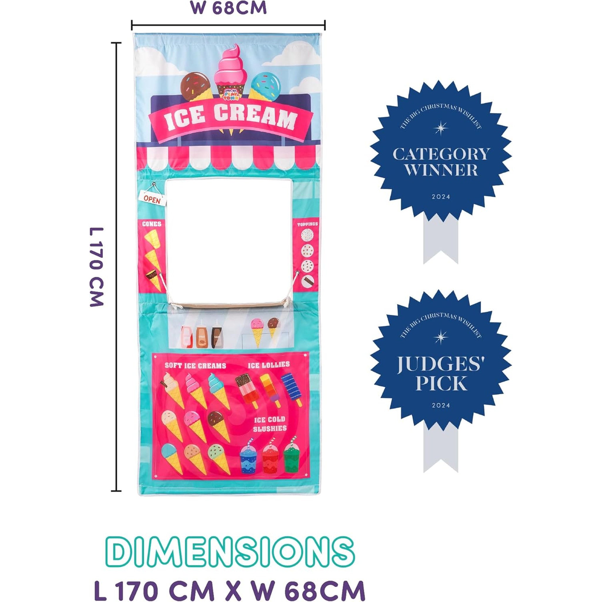Toyrific Pop-Up Play Town Ice Cream Shop