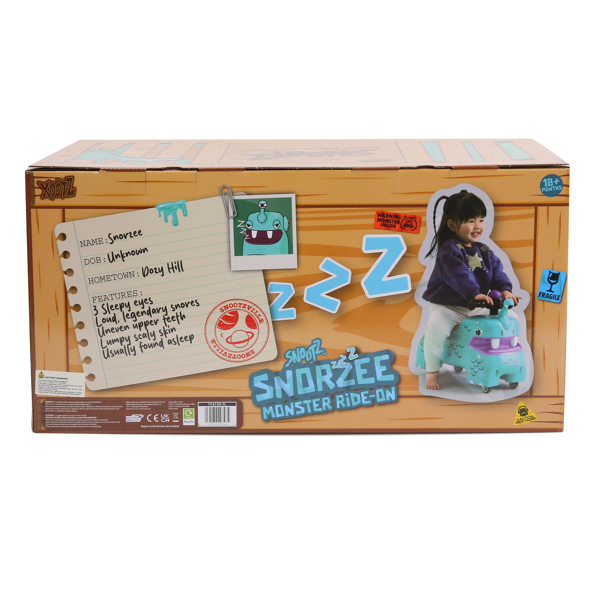 Xootz Snootz Foot-To-Floor Ride-On - Snorzee Teal
