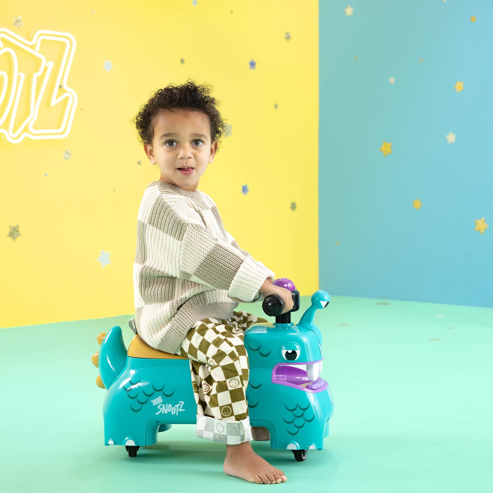 Xootz Snootz Foot-To-Floor Ride-On - Snorzee Teal
