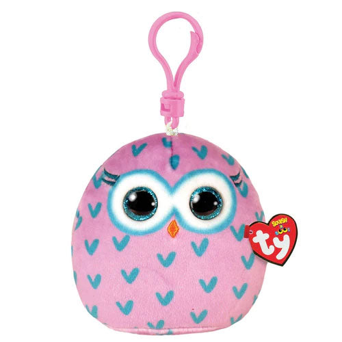 Ty Beanie Boos Squish A Boo Clip Winks Owl - Toyworld Australia