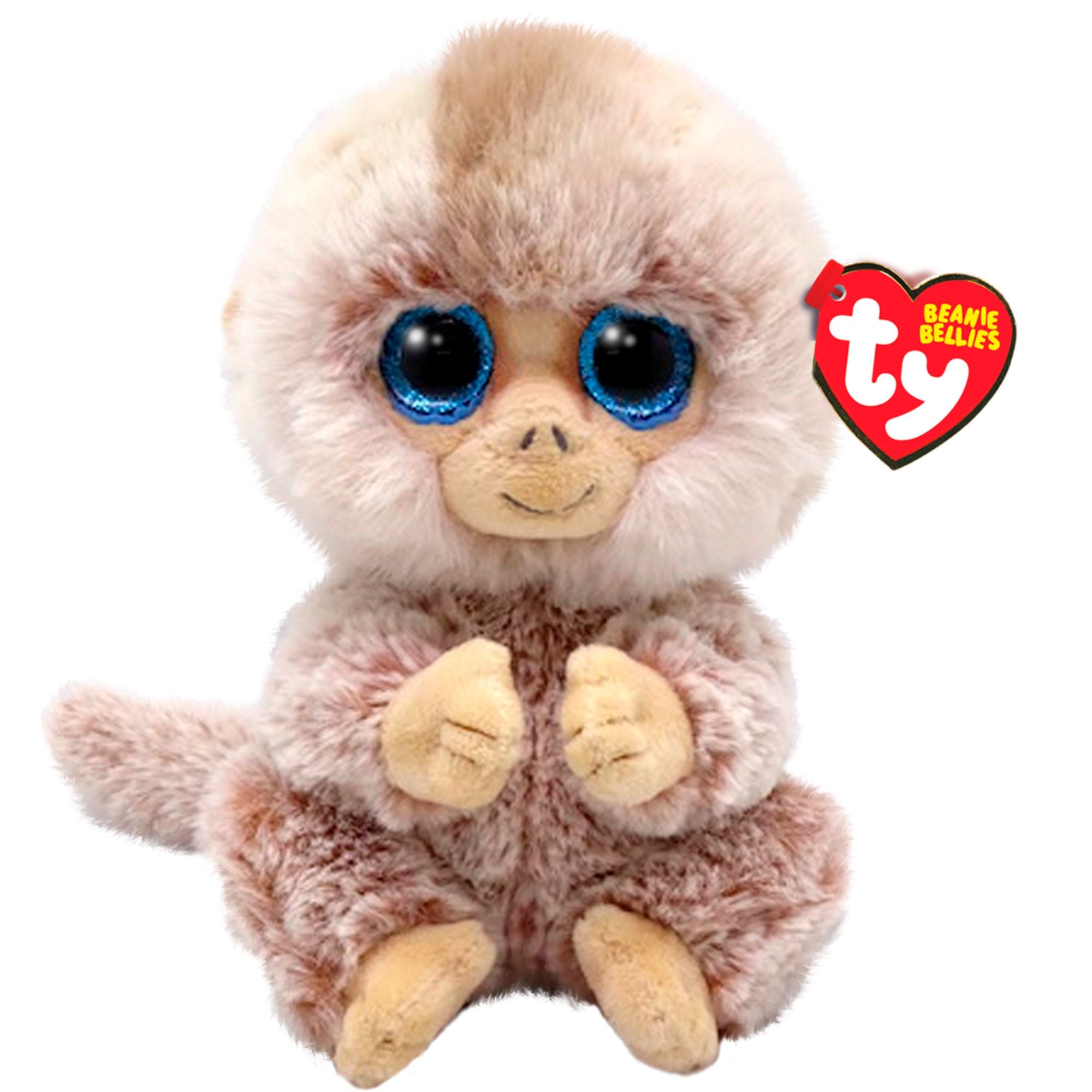 Ty Beanie Bellies Regular - Stubby Tan Monkey - Toyworld Australia