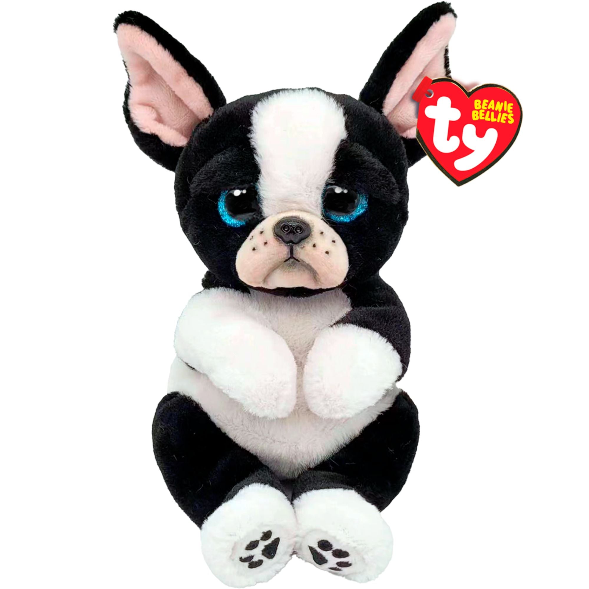 Ty Beanie Bellies Regular - Tink Black & White Dog - Toyworld Australia