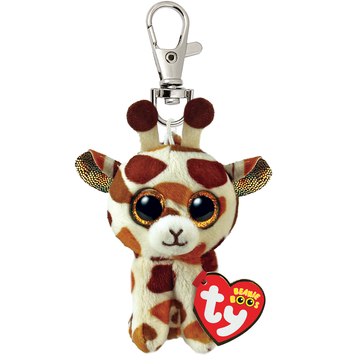 Ty Beanie Boos Clip - Stilts Tan Giraffe - Toyworld Australia