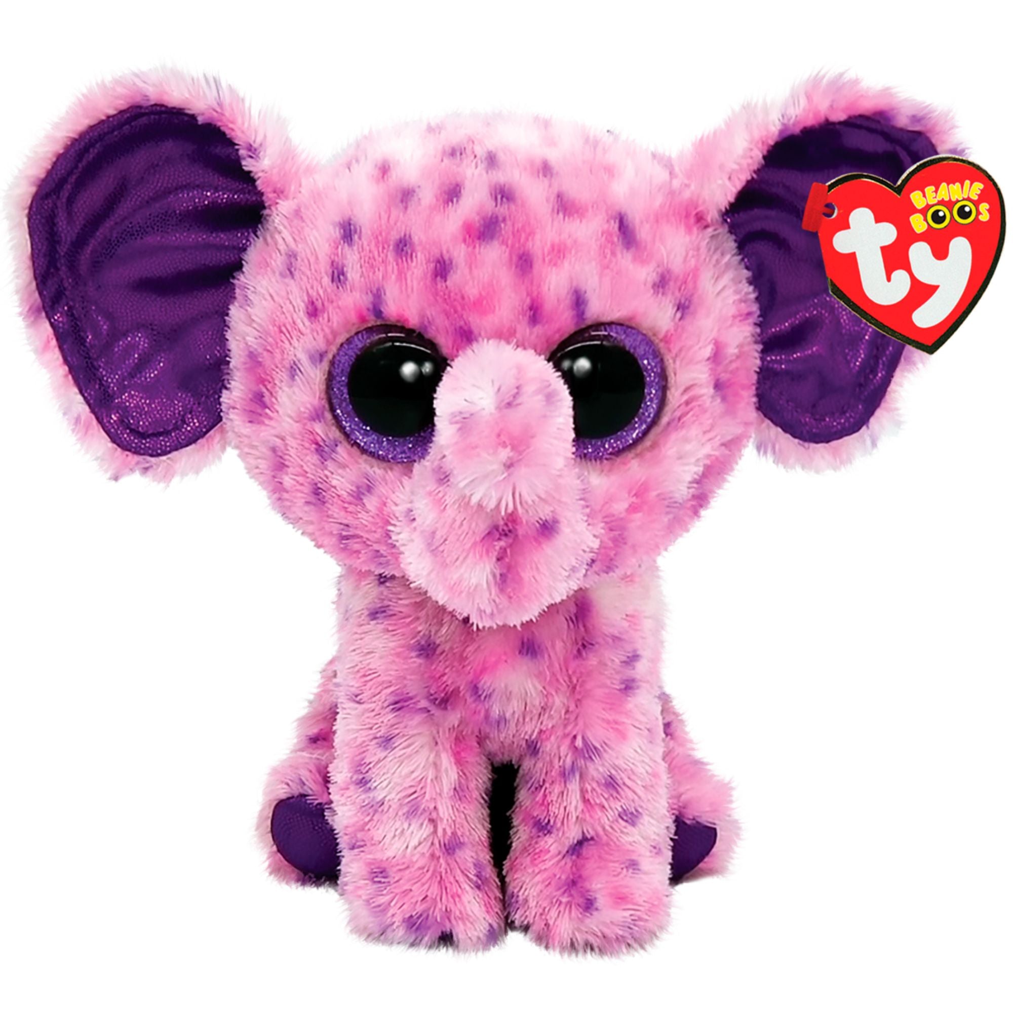 Ty Beanie Boo Regular - Eva Purple Elephant - Toyworld Australia