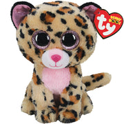 Ty Beanie Boo Regular - Livvie Brown & Pink Leopard