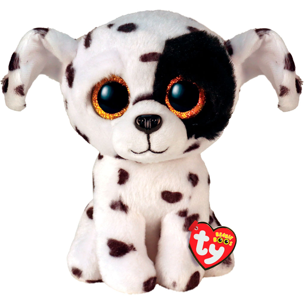TY BEANIE BOO REGULAR - LUTHER SPOTTED DOG