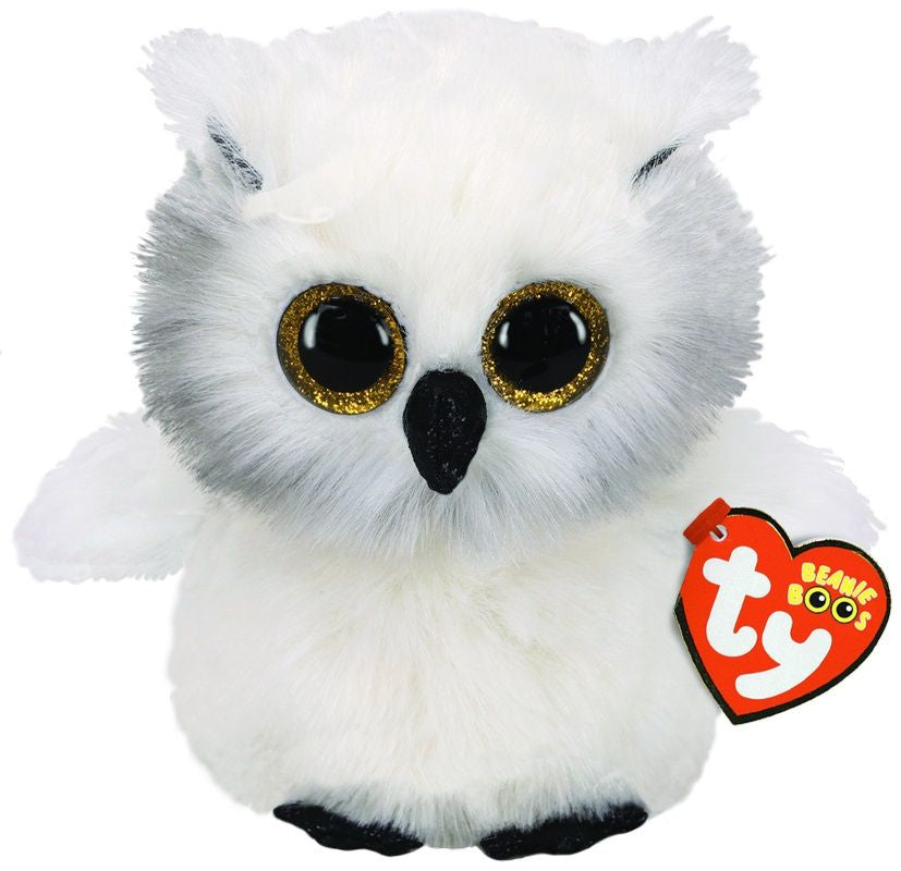 Ty Beanie Boos Regular - Austin The Owl - Toyworld Australia
