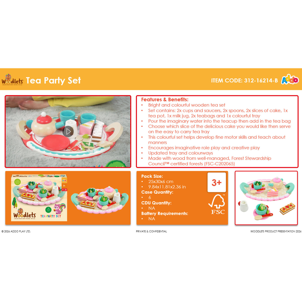 Woodlets Tea Party Set
