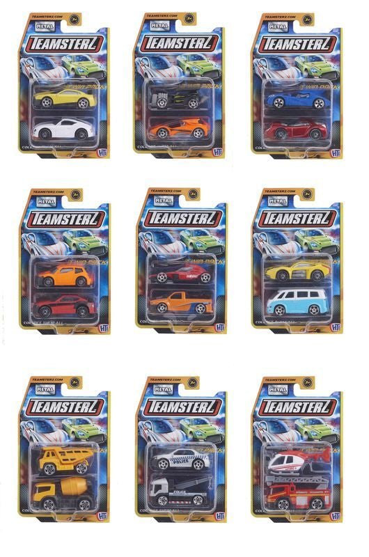 Teamsterz Street Machines Die Cast Vehicles 2 Pack Assorted Styles