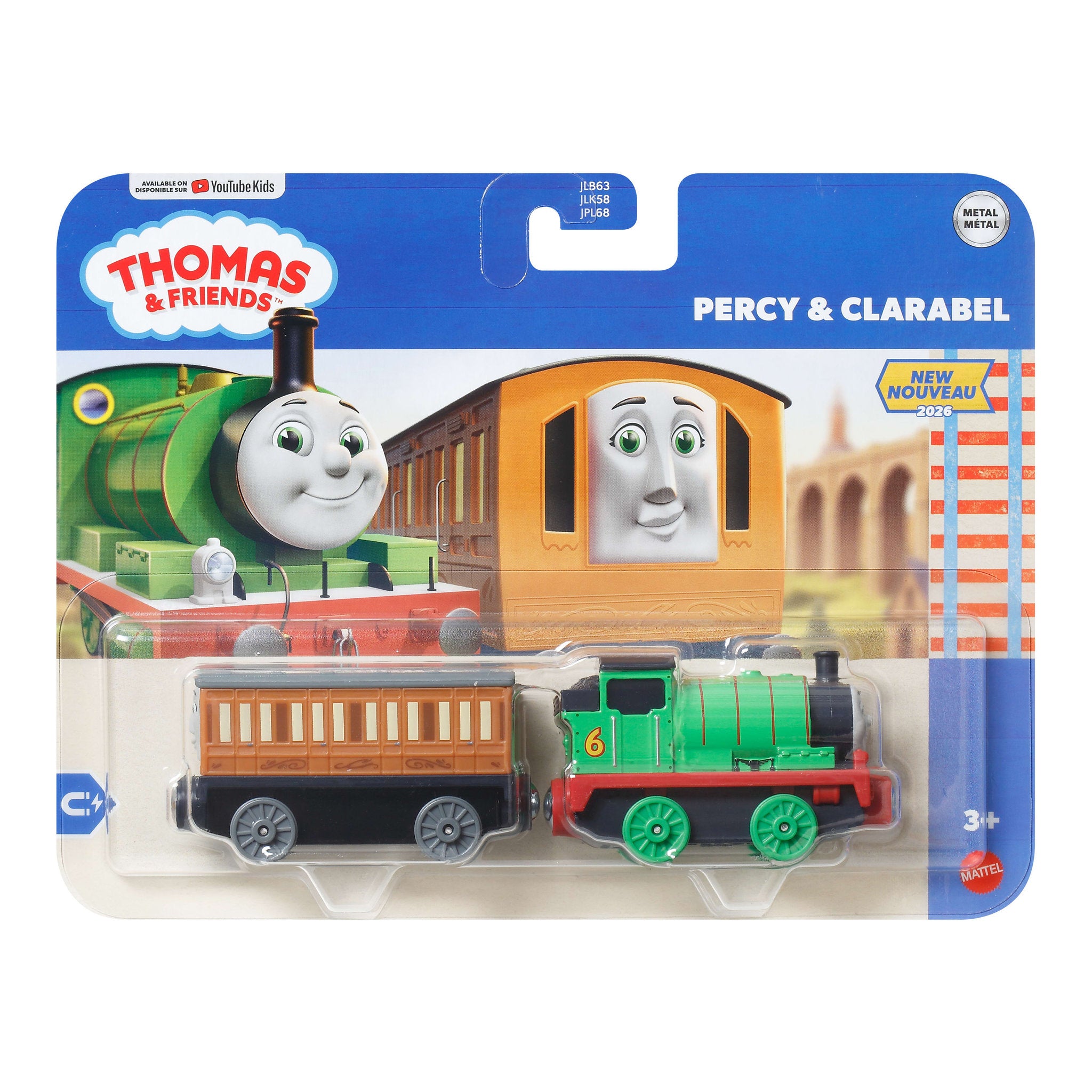 Thomas & Friends Deluxe Die-Cast Engine 2 Pack - Percy & Clarabel