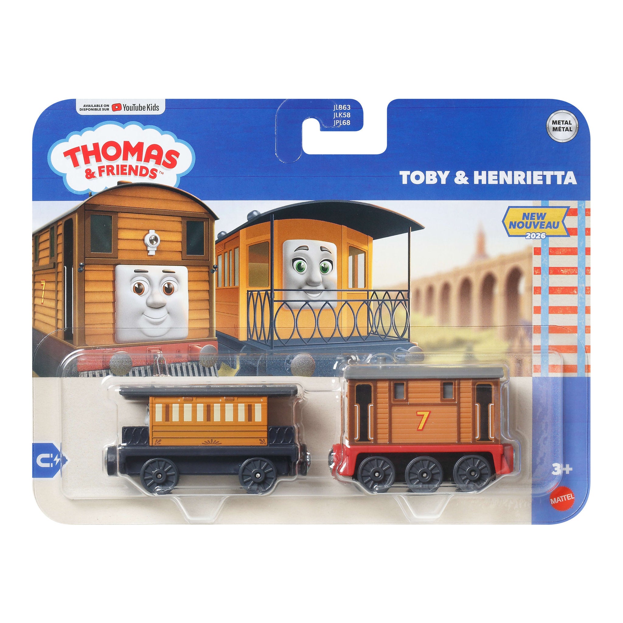 Thomas & Friends Deluxe Die-Cast Engine 2 Pack - Toby & Henrietta