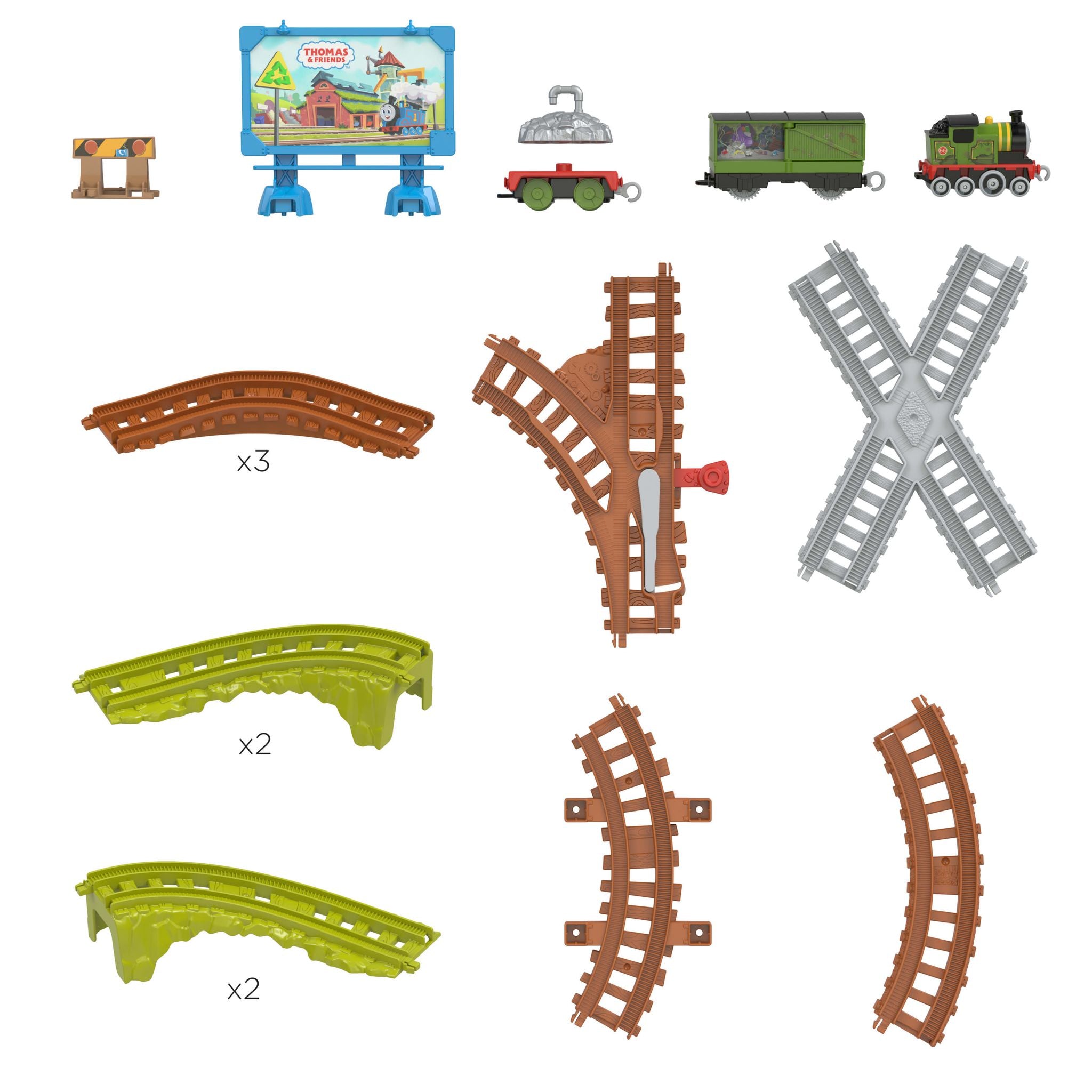 Fisher-Price Thomas & Friends Whiff's Recycling Push Along Train Track Set