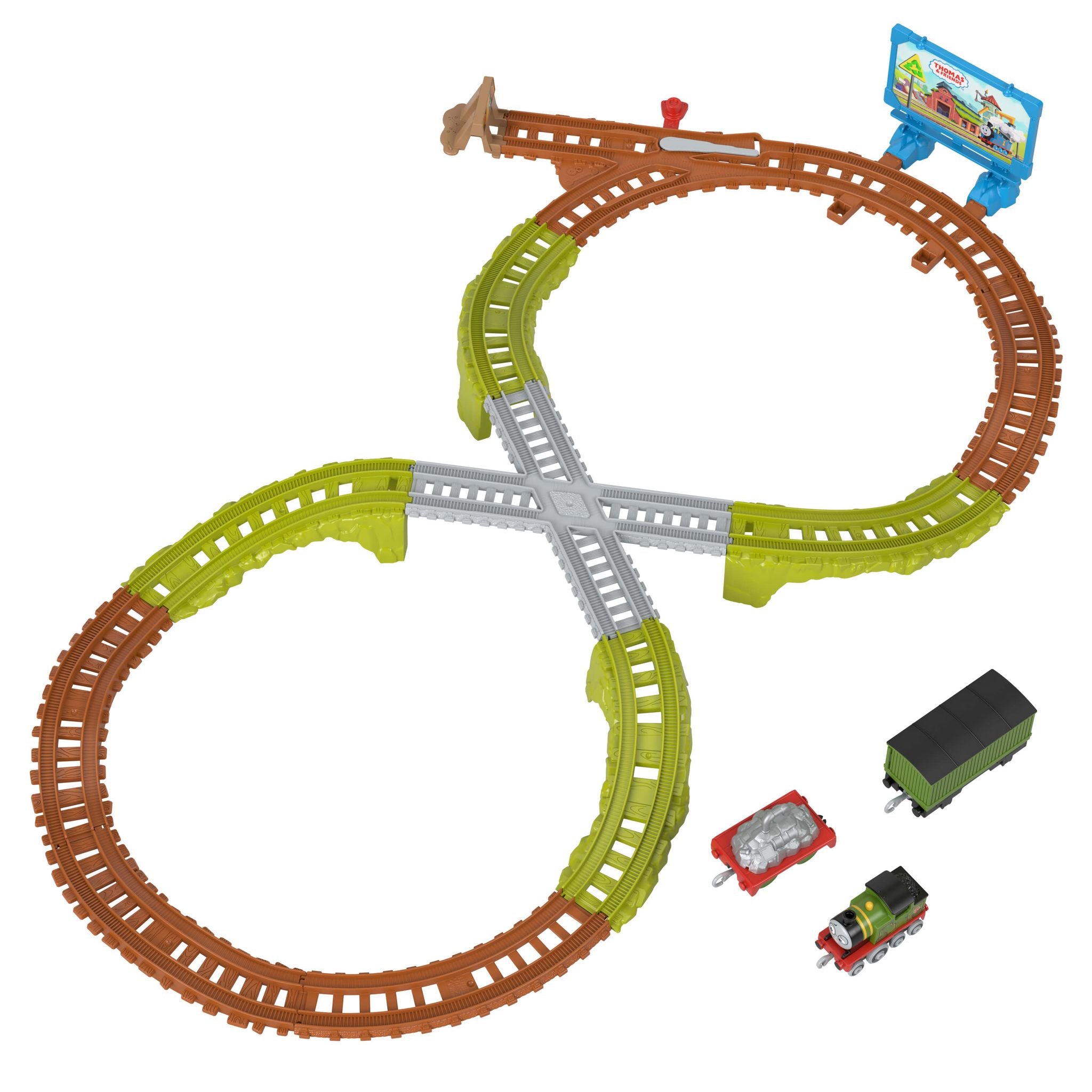 Fisher-Price Thomas & Friends Whiff's Recycling Push Along Train Track Set