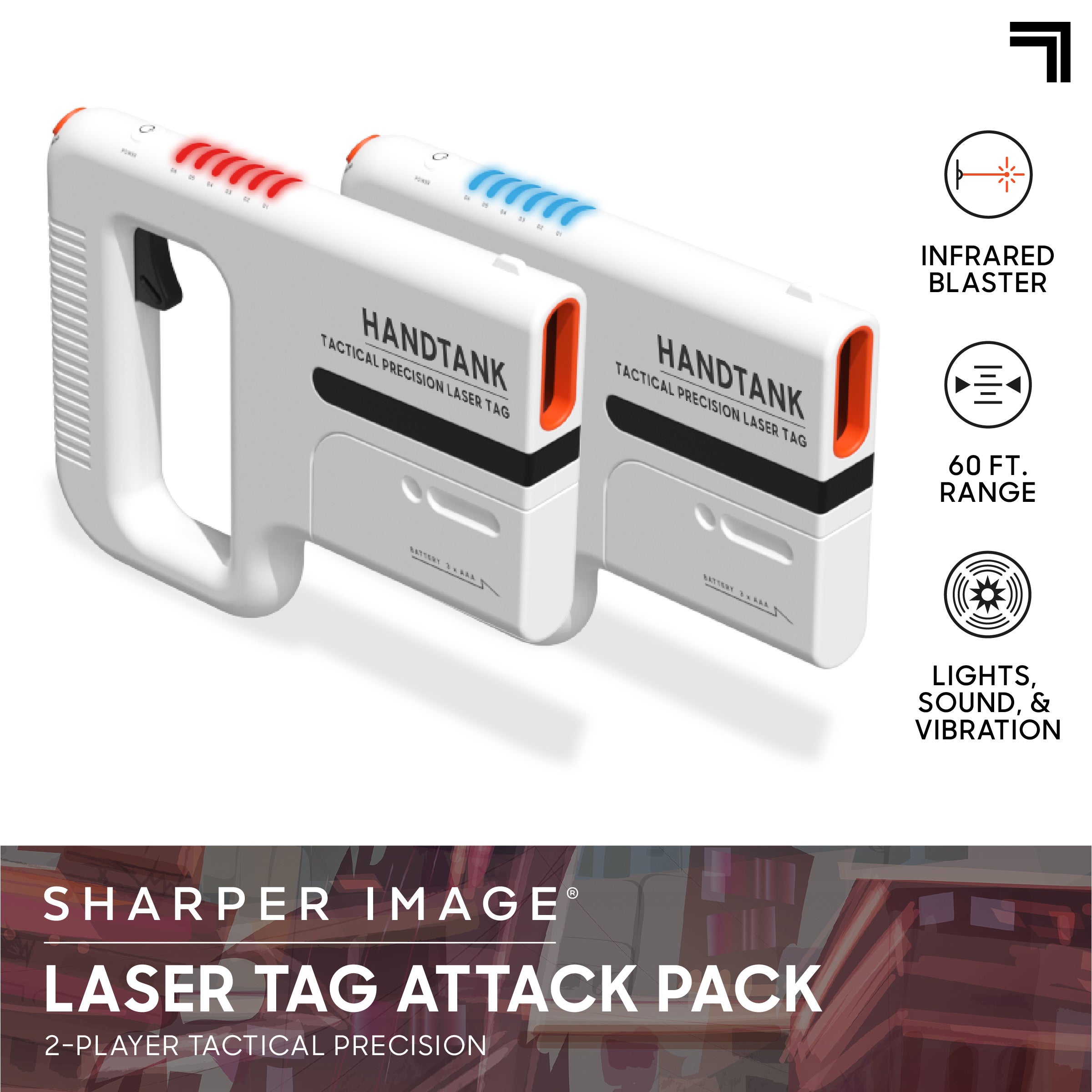 SHARPER IMAGE LASER TAG HANDTANK ATTACK PACK – Toyworld Australia