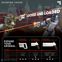 SHARPER IMAGE LASER TAG HANDTANK ATTACK PACK