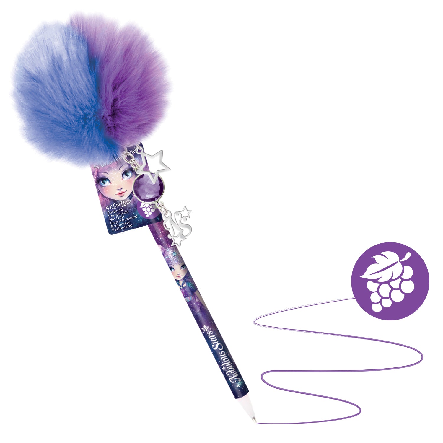 Nebulous Stars Scented Pom Pom Pen Assorted Styles