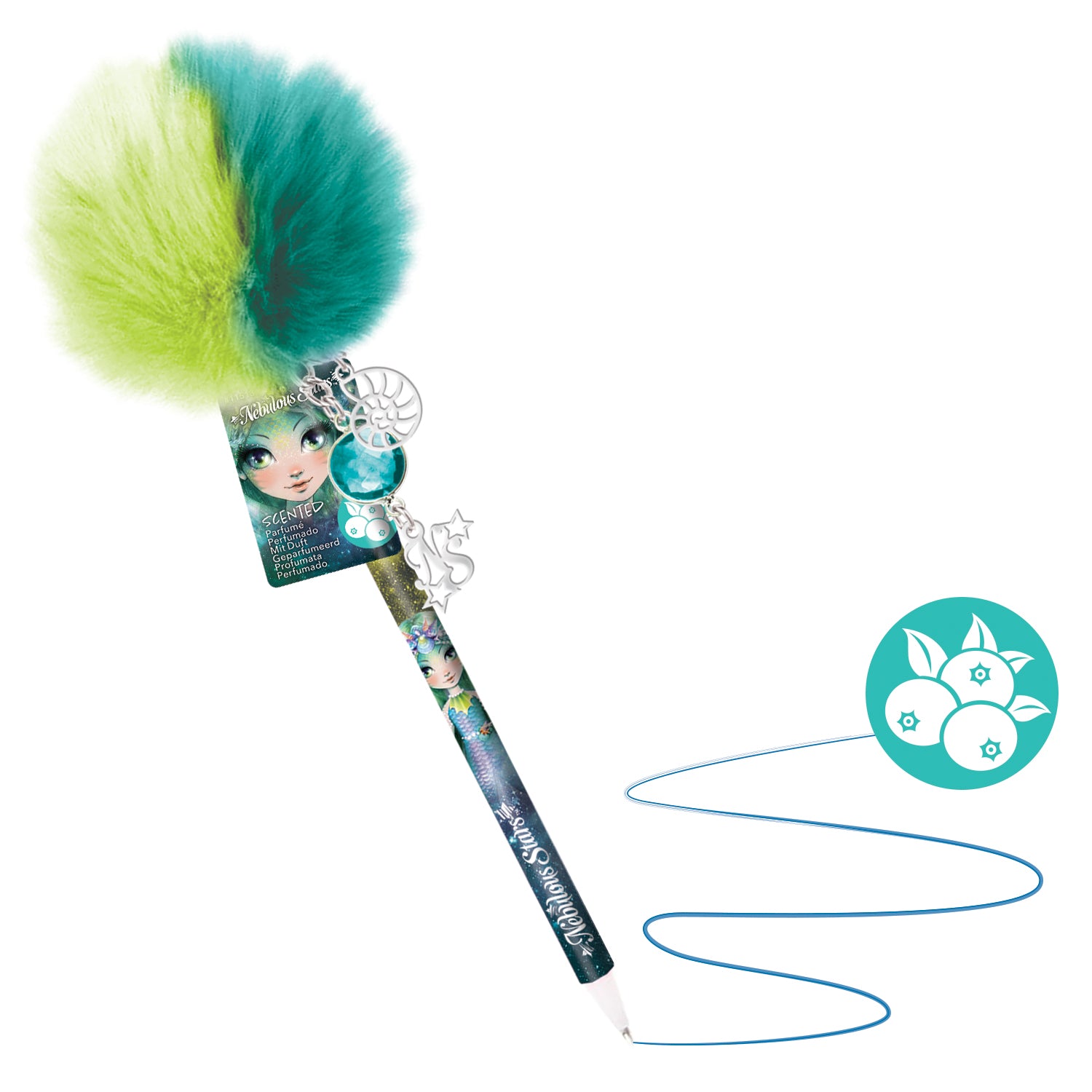 Nebulous Stars Scented Pom Pom Pen Assorted Styles