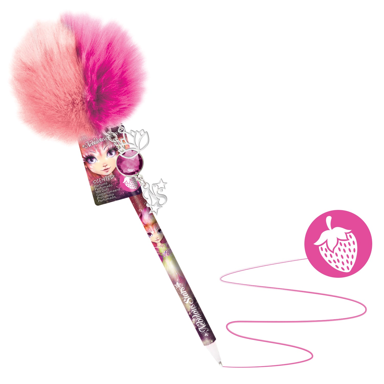 Nebulous Stars Scented Pom Pom Pen Assorted Styles