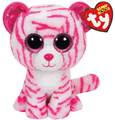 TY BEANIE BOOS REGULAR - ASIA THE PINK AND WHITE TIGER