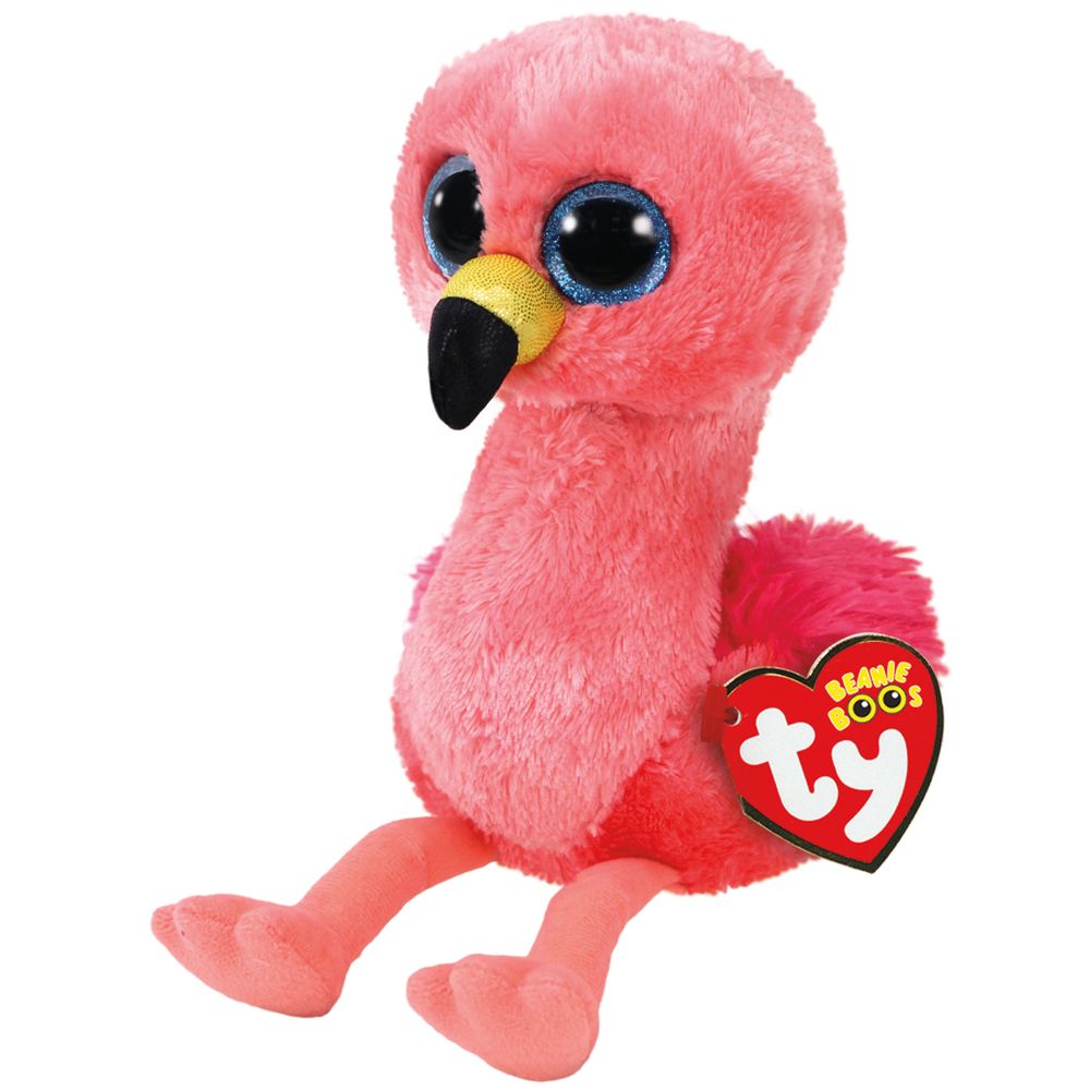 Ty Beanie Boos Regular - Gilda The Pink Flamingo - Toyworld Australia