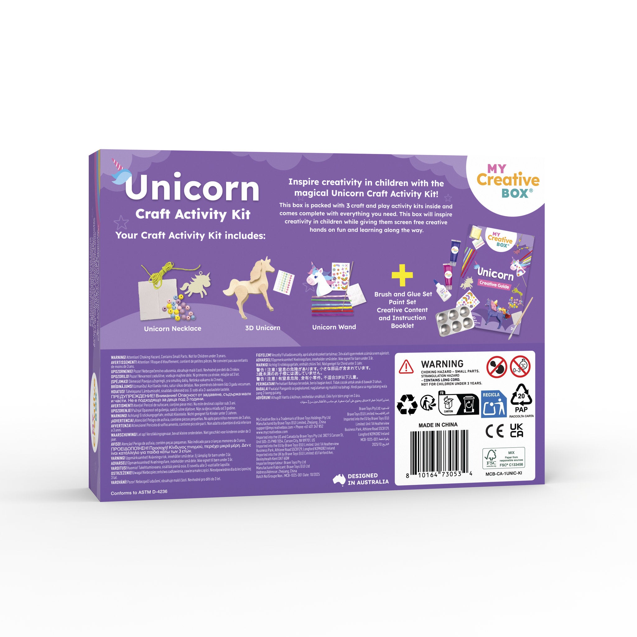 My Creative Box Mini Craft Activity Box - Unicorn and Fairy