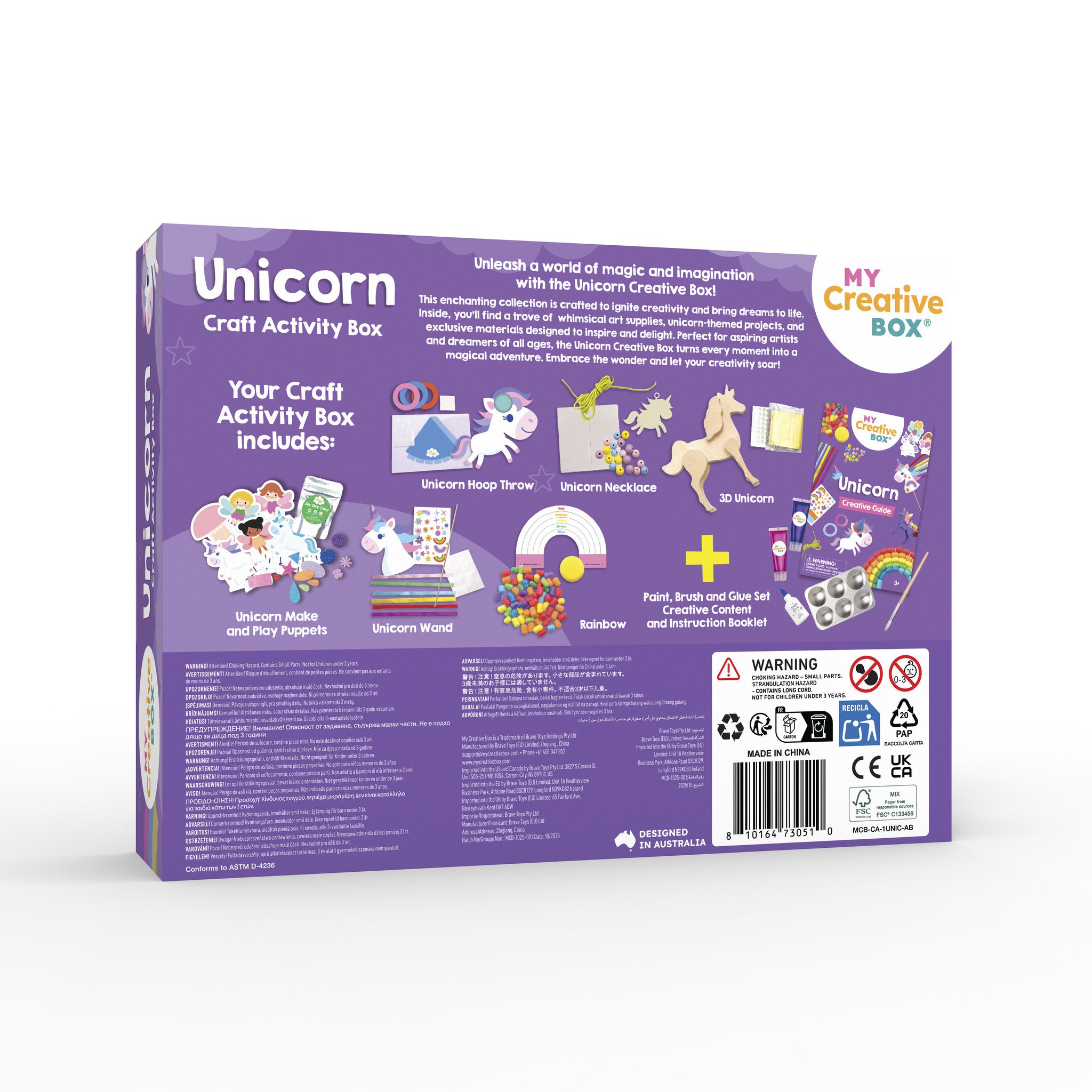 My Creative Box Craft Activity Box - Unicorn and Fairy