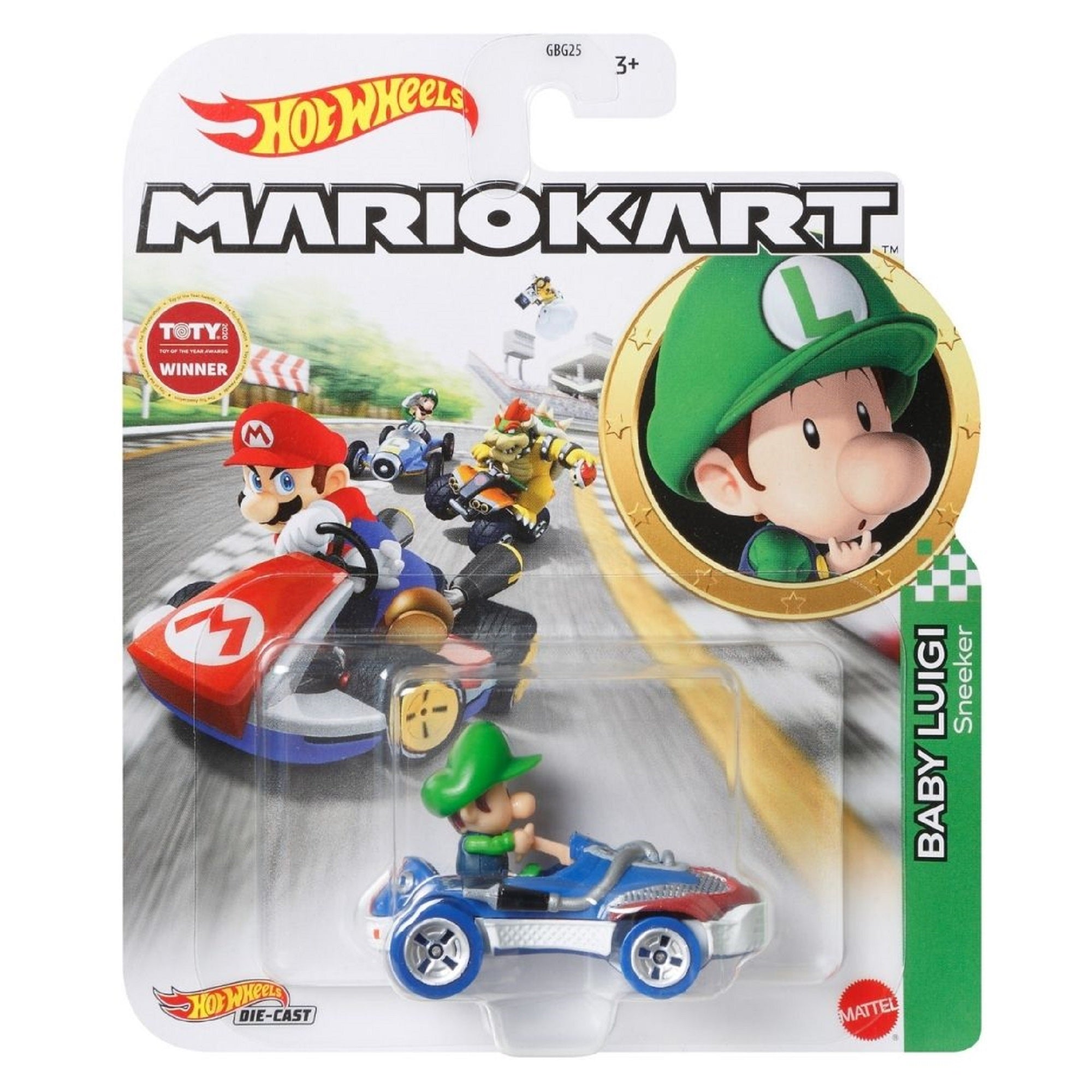 Hot Wheels Mario Kart Baby Luigi Sneaker