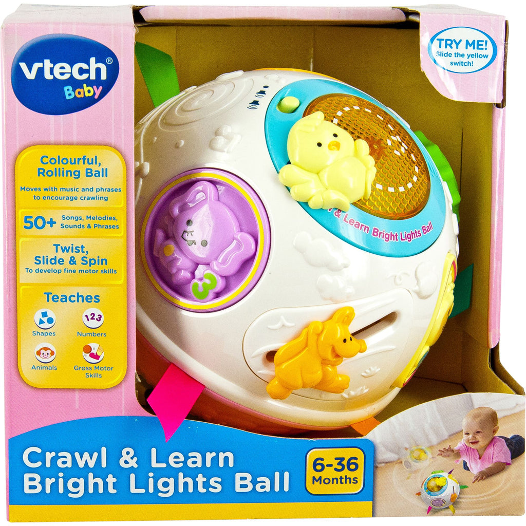 VTECH BABY CRAWL & LEARN BRIGHT LIGHTS BALL PINK