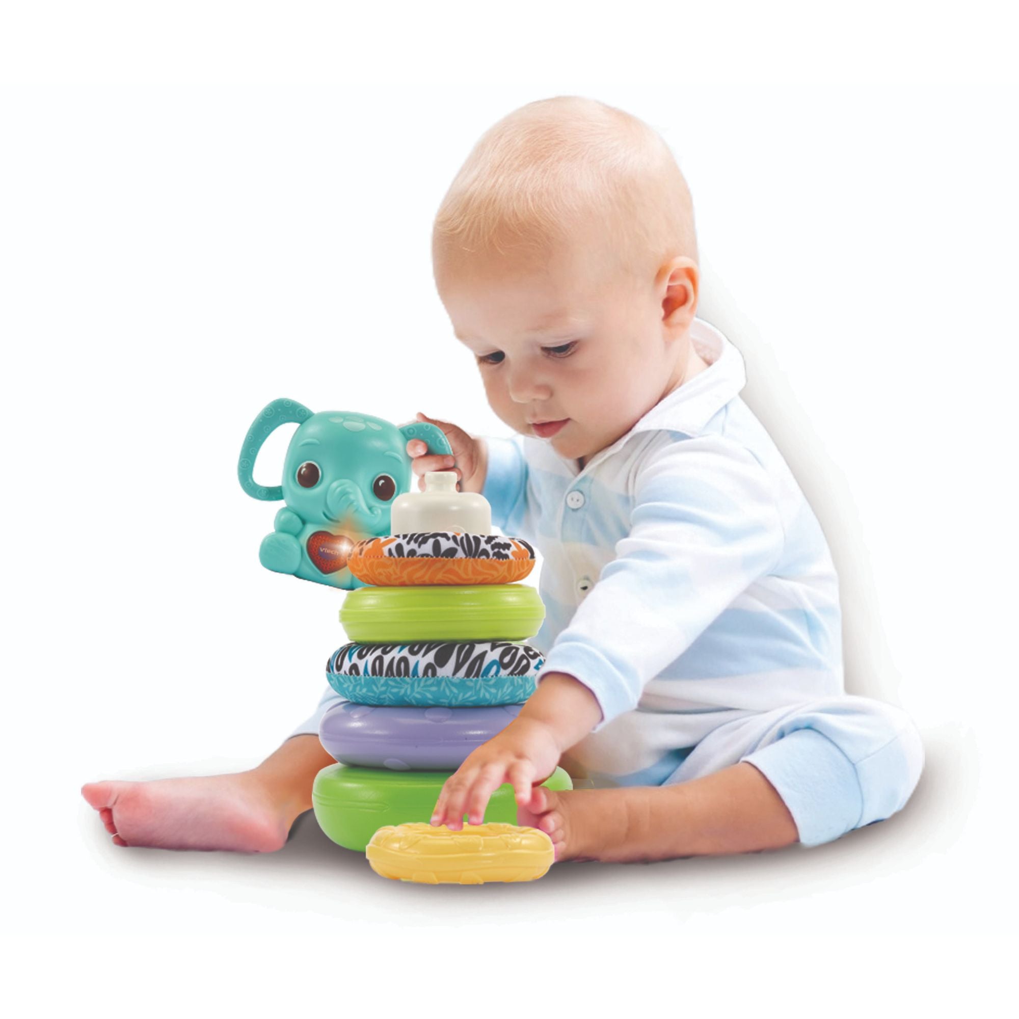 VTech Baby Stack, Rattle & Link Elephant
