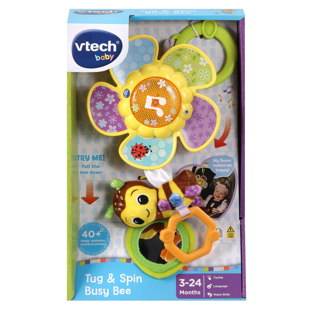 VTECH BABY TUG & SPIN BUSY BEE