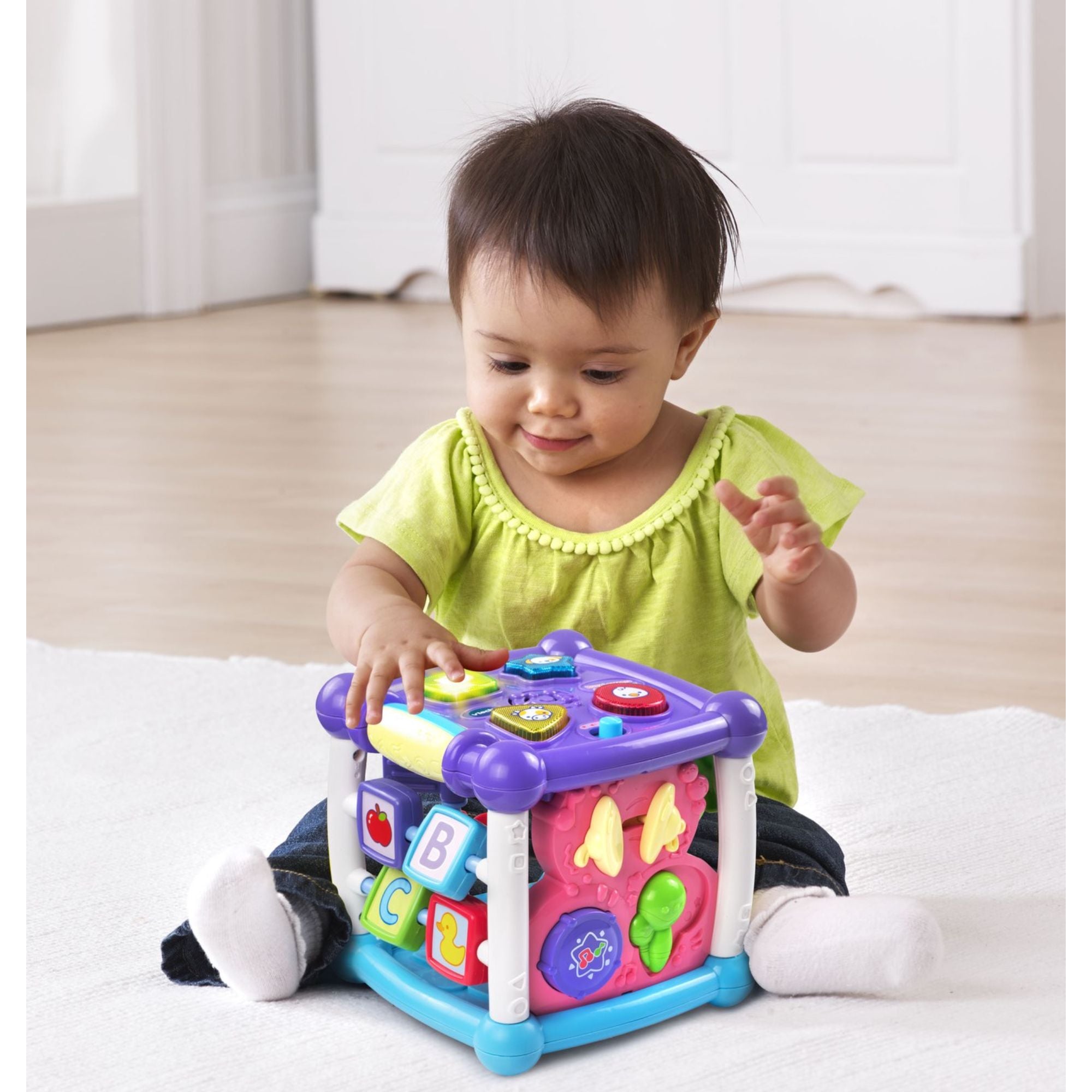 VTech Baby Turn And Learn Cube Pink