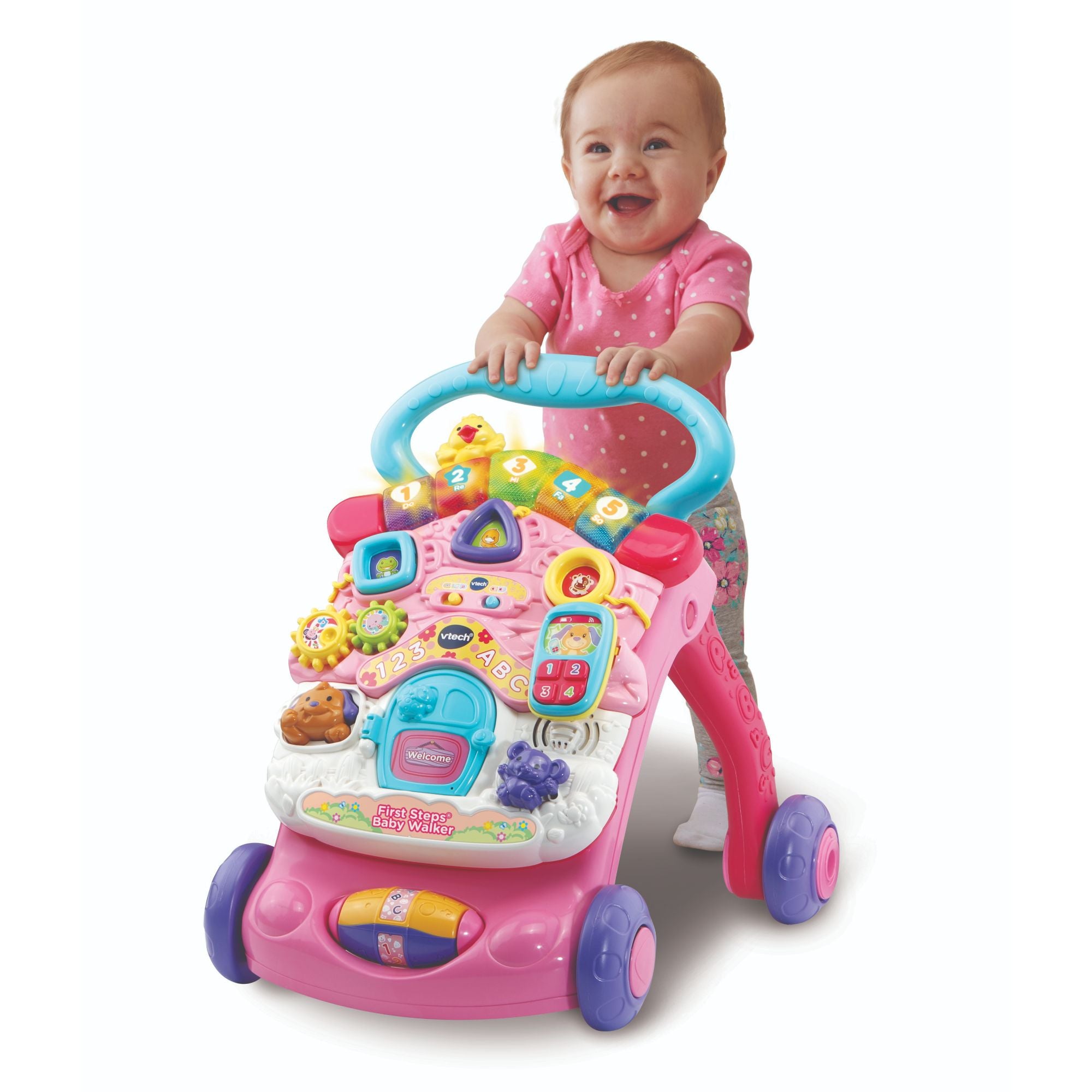 VTech First Steps Baby Walker Pink