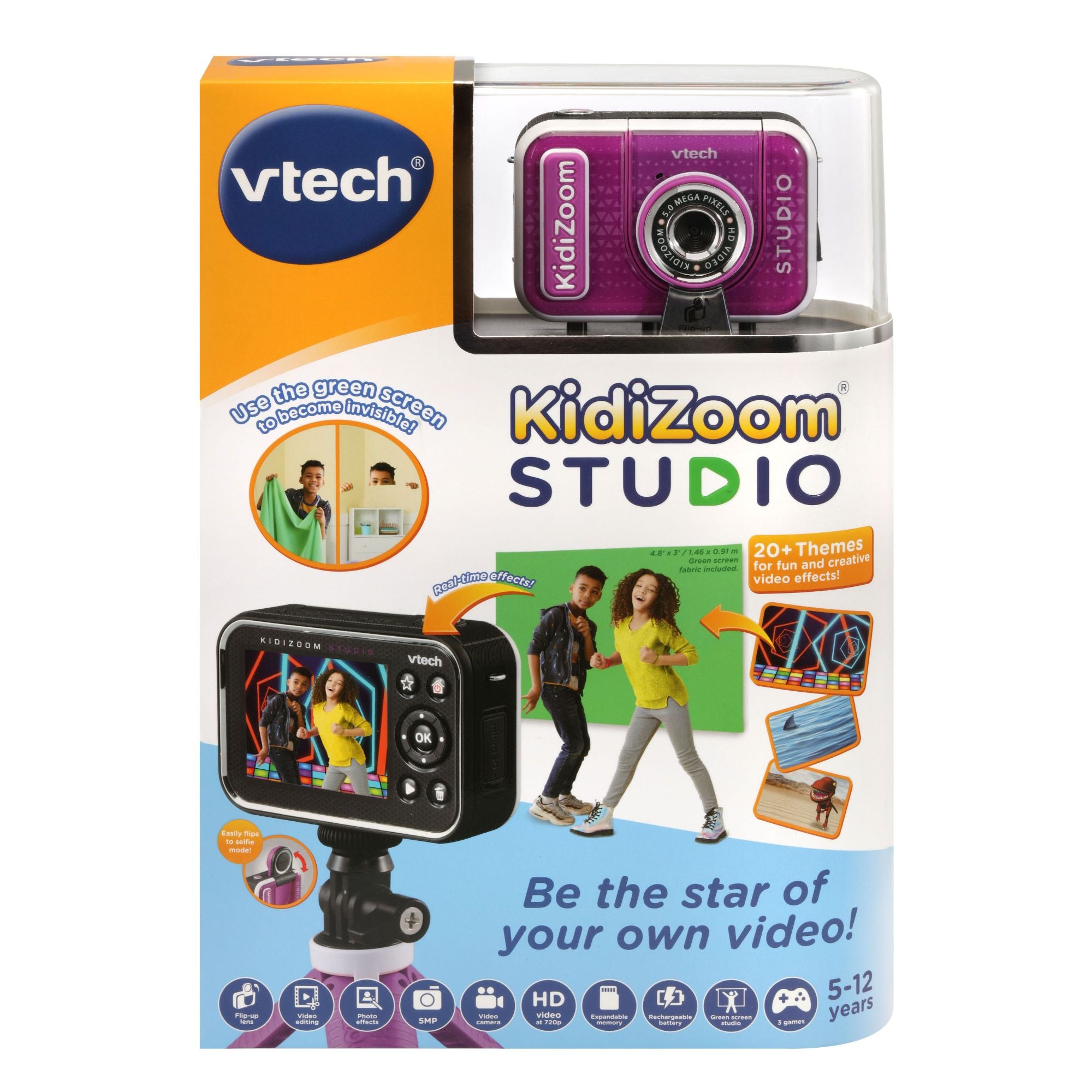 Vtech KidiZoom Video Studio HD kindercamera, 80-531884, blauw Vtech KidiZoom Video Studio HD kindercamera, 80-531884, blauw