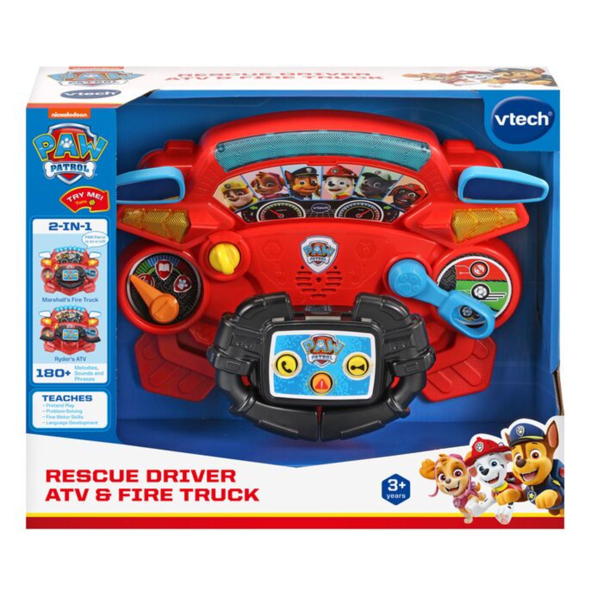 VTech Paw Patrol Rescue Driver ATV & Fire Truck