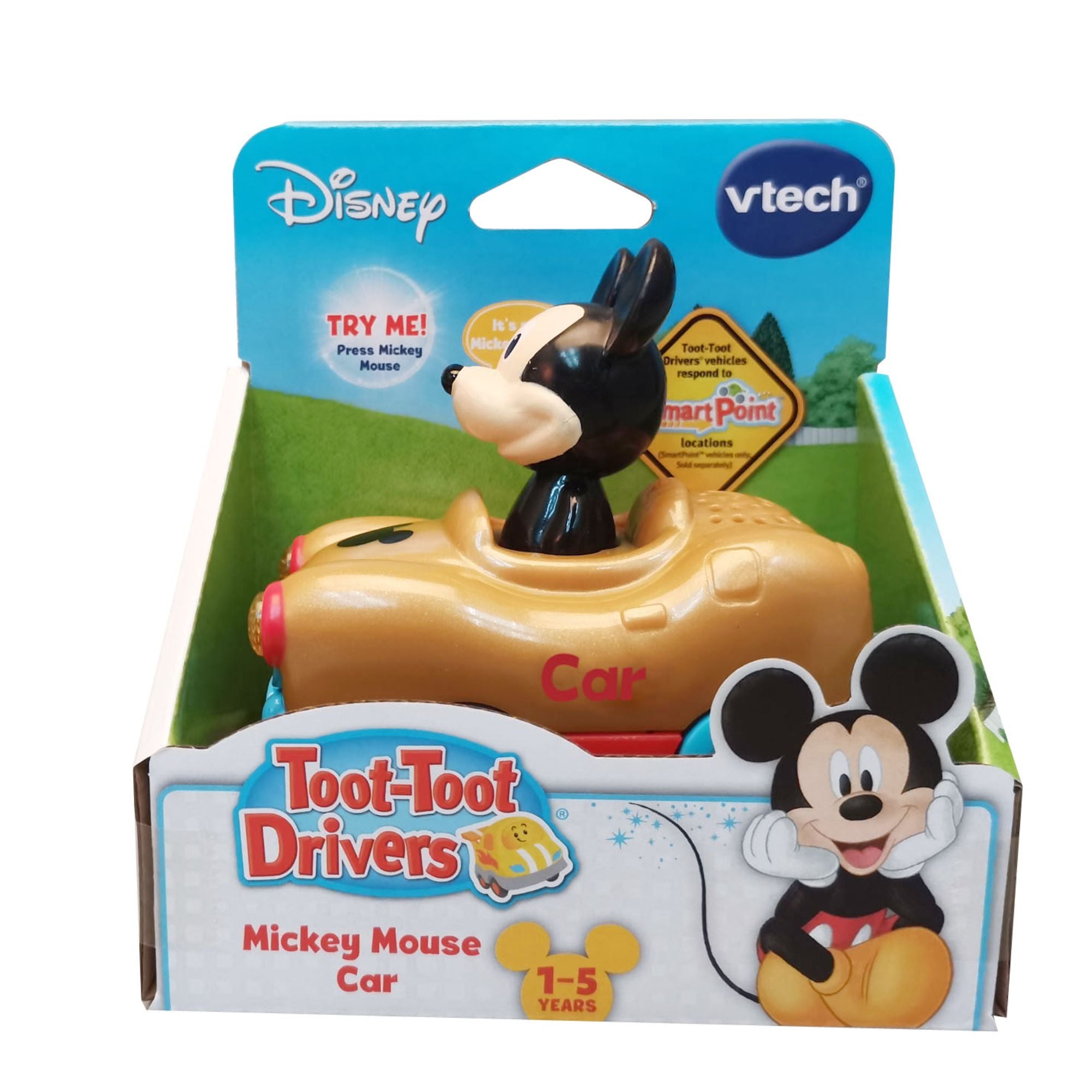 VTech Toot-Toot Drivers Disney Vehicles - Mickey Gold Car