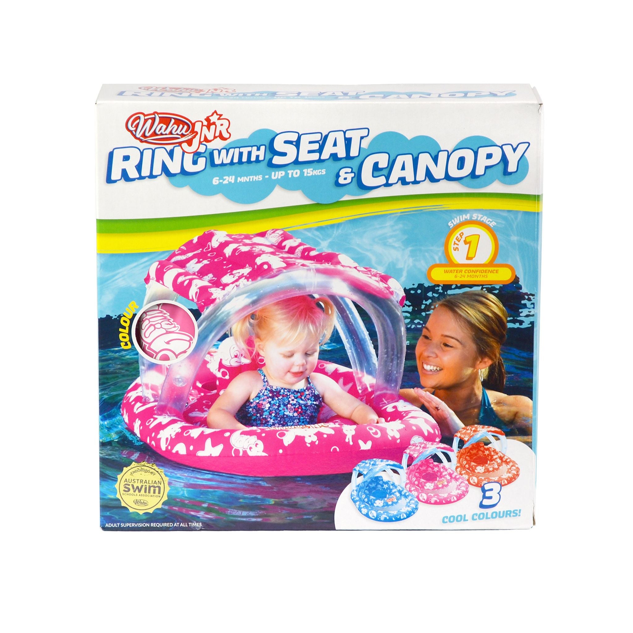 Wahu Junior Ring With Seat & Canopy - Pink