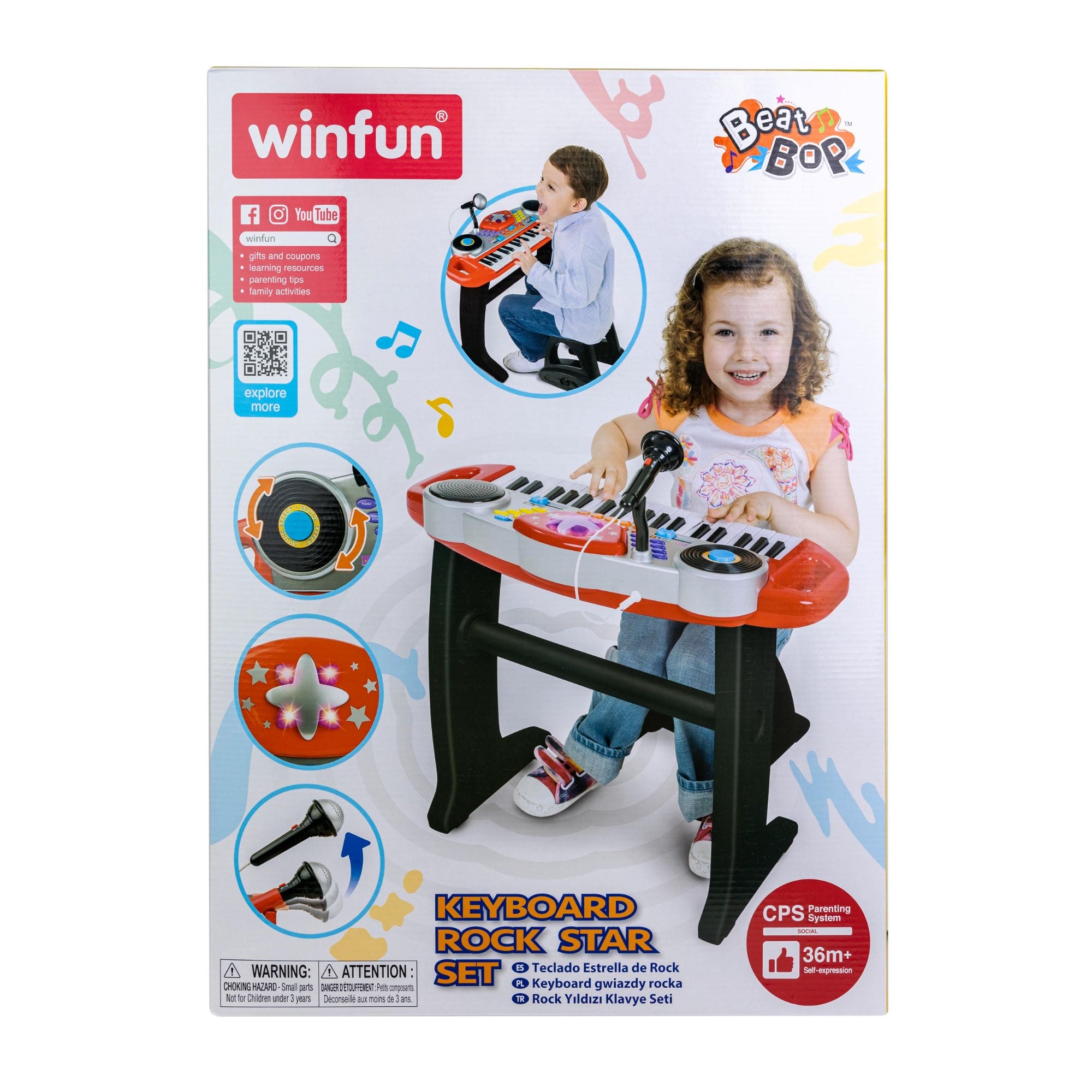 Winfun Beat Bop Keyboard Rock Star Set
