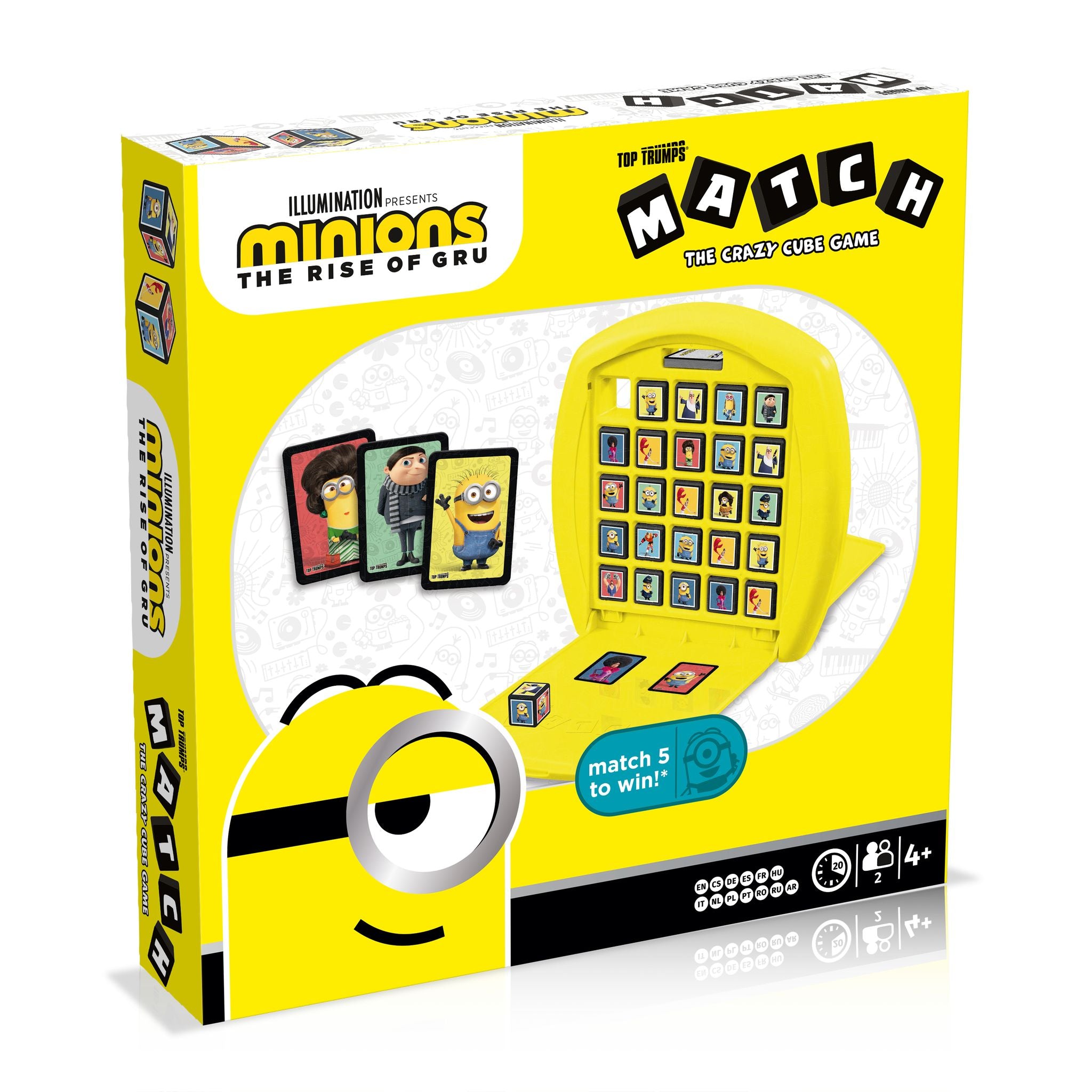 Top Trumps Minions Rise Of Gru Match Crazy Cube Game
