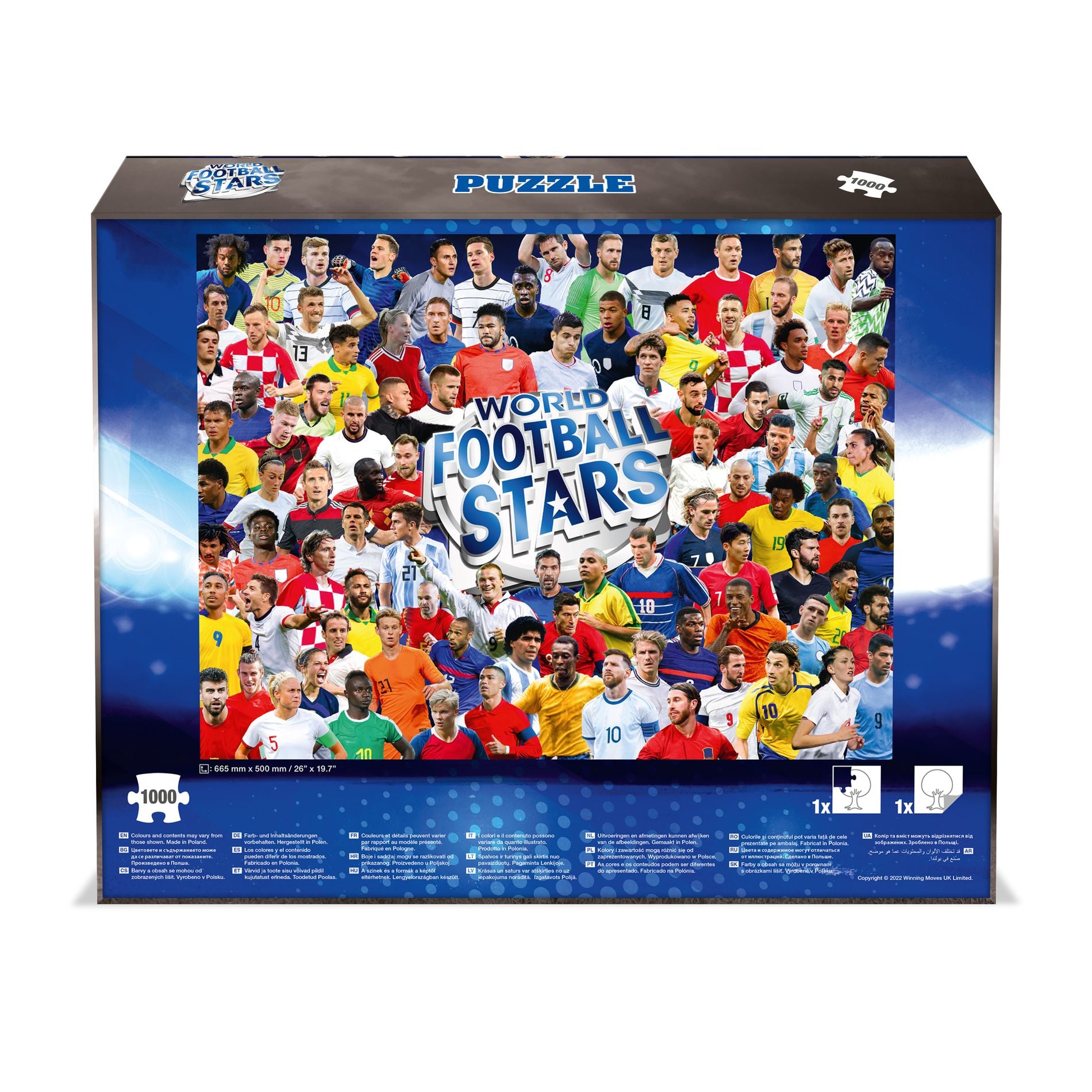 World Football Stars - 1000 Piece Jigsaw Puzzle