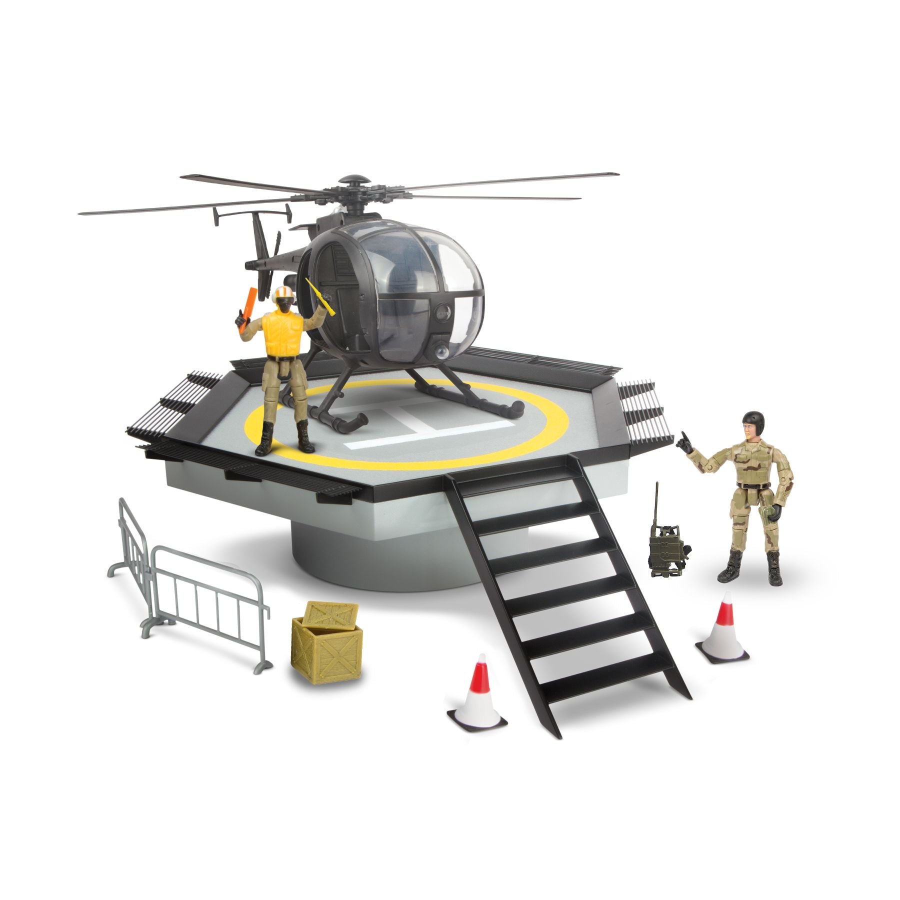 World Peacekeepers Helipad With Helicopter